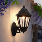 HDC Classic Black Outdoor Wall Lantern Light for Outdoor Areas