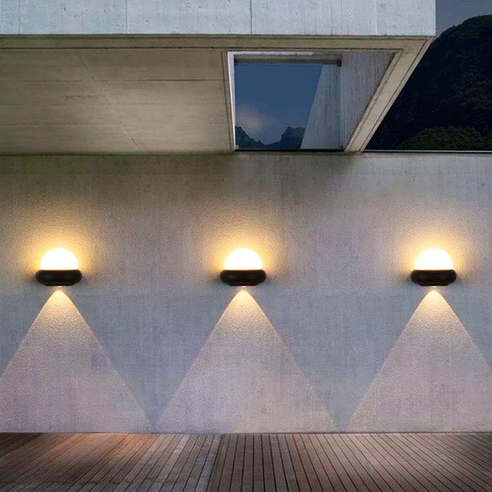 HDC Modern Black Dome Outdoor Light for Outdoor Spaces