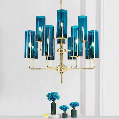 Hdc 12 Lights Contemporary Large Modern Glass Dining Room Ceiling Chandelier