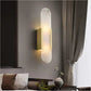Hdc Modern Gold Finish Oval Body Marble Plate LED Wall Light