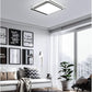 HDC Modern Black 72W Ceiling Light for Bedroom, Sitting Room