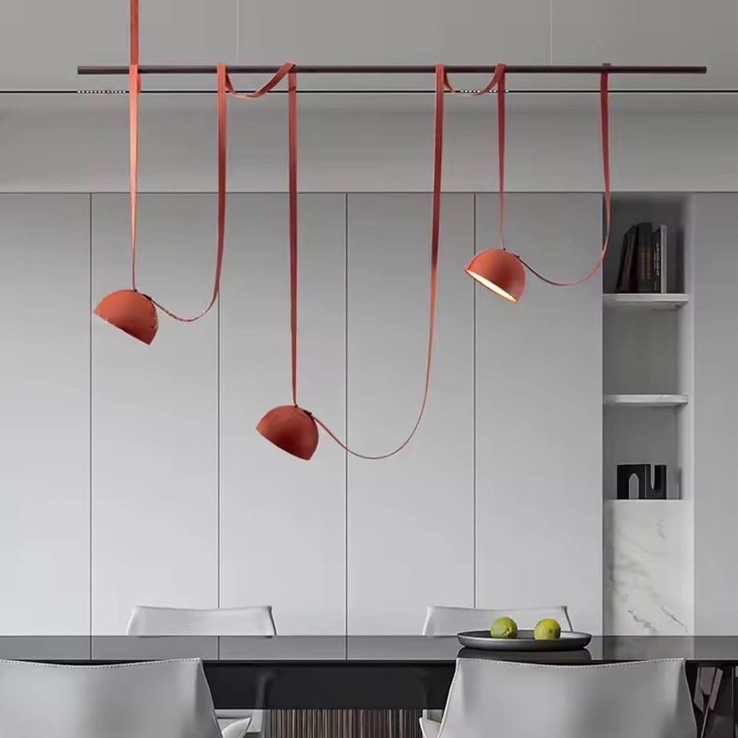 HDC Modern Adjustable Multi-Light Linear Pendant Light for Dining Room, Kitchen Island