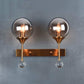 Hdc 2 Lights Retro Creative Glass Shade Wall Light