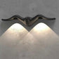 HDC 10w Winged Matte Black Finish Dual Beam Outdoor Wall Light