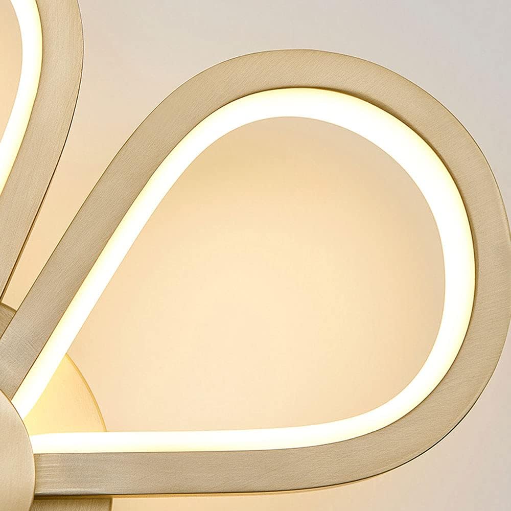 Hdc Modern Led Glossy Gold Body Wall Light - Warm White