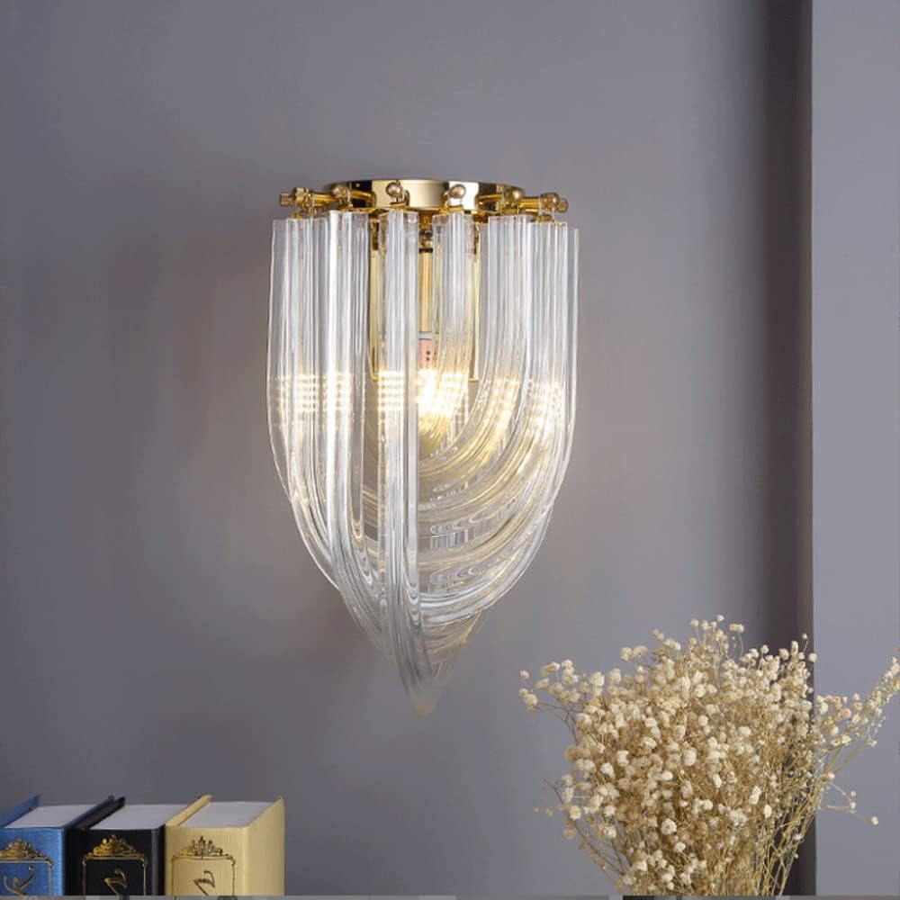 Hdc Modern Nordic Style E14 Single Head Glass Lampshade Wall Sconce