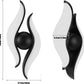 HDC Modern Designer Decorative Sconce Black Wave LED Outdoor Light