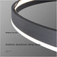 HDC 600mm Black Circular Ring Chandelier Light Modern Halo Ceiling Chandelier