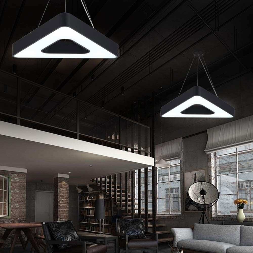 Algorithm Triangular Led Pendant Hdc LED Hollow Triangular Office Led Pendant Hanging Lamp