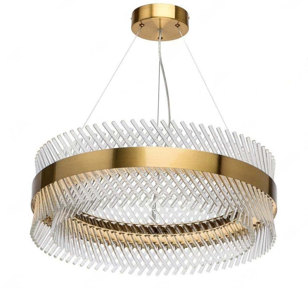 HDC 400/600mm Modern Crystal Ring Luxury Gold Chandelier for Living Room
