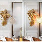 Hdc Violin Lady Wall Lamp Art Led European Creative Wall Lamp Bedroom Bedside Lamp - Gold