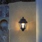 HDC Luxury Classic Black Outdoor Wall Lantern for Balconies, Garden
