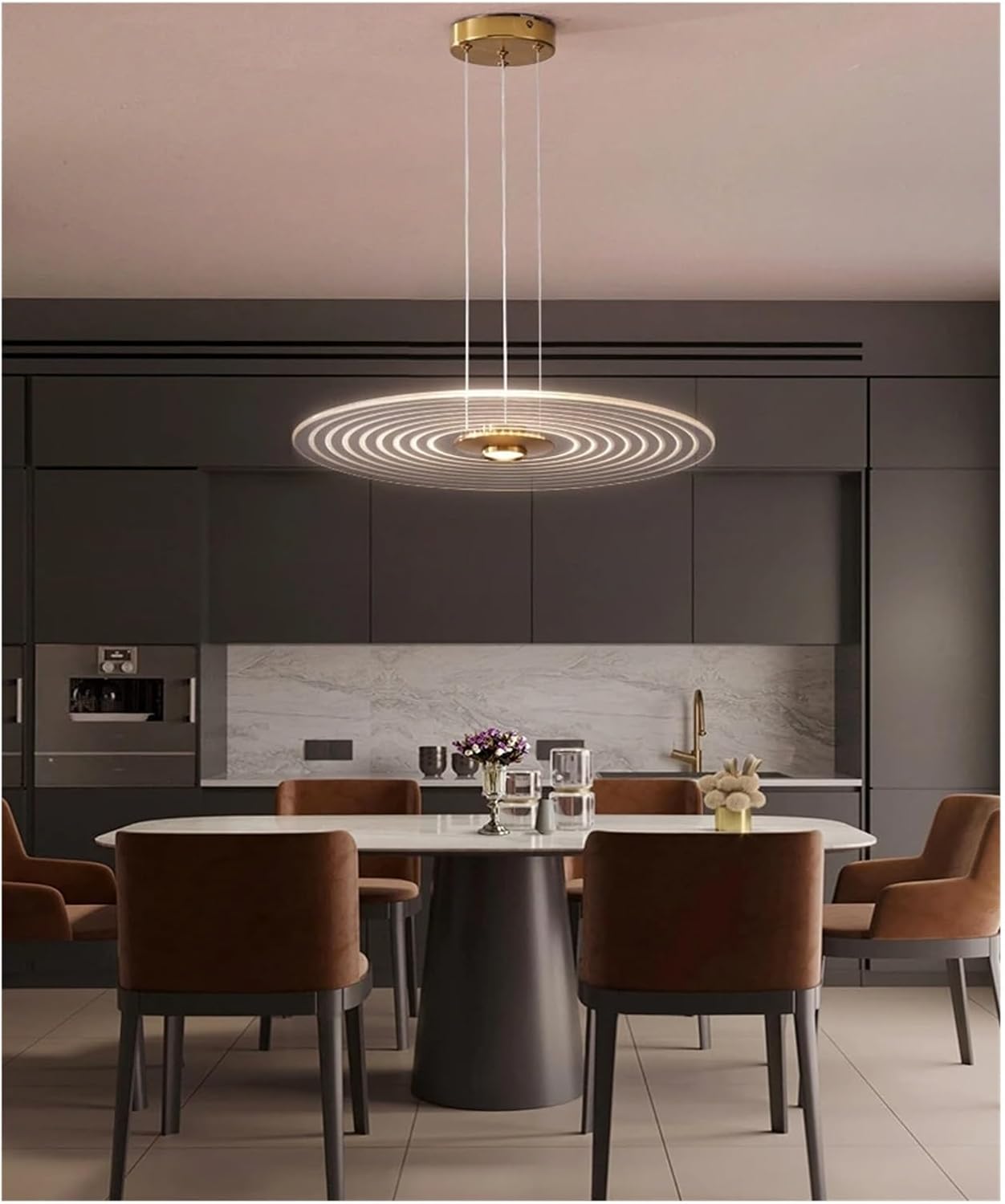 HDC Premium Ring LED Chandelier for Bedroom, Living Room
