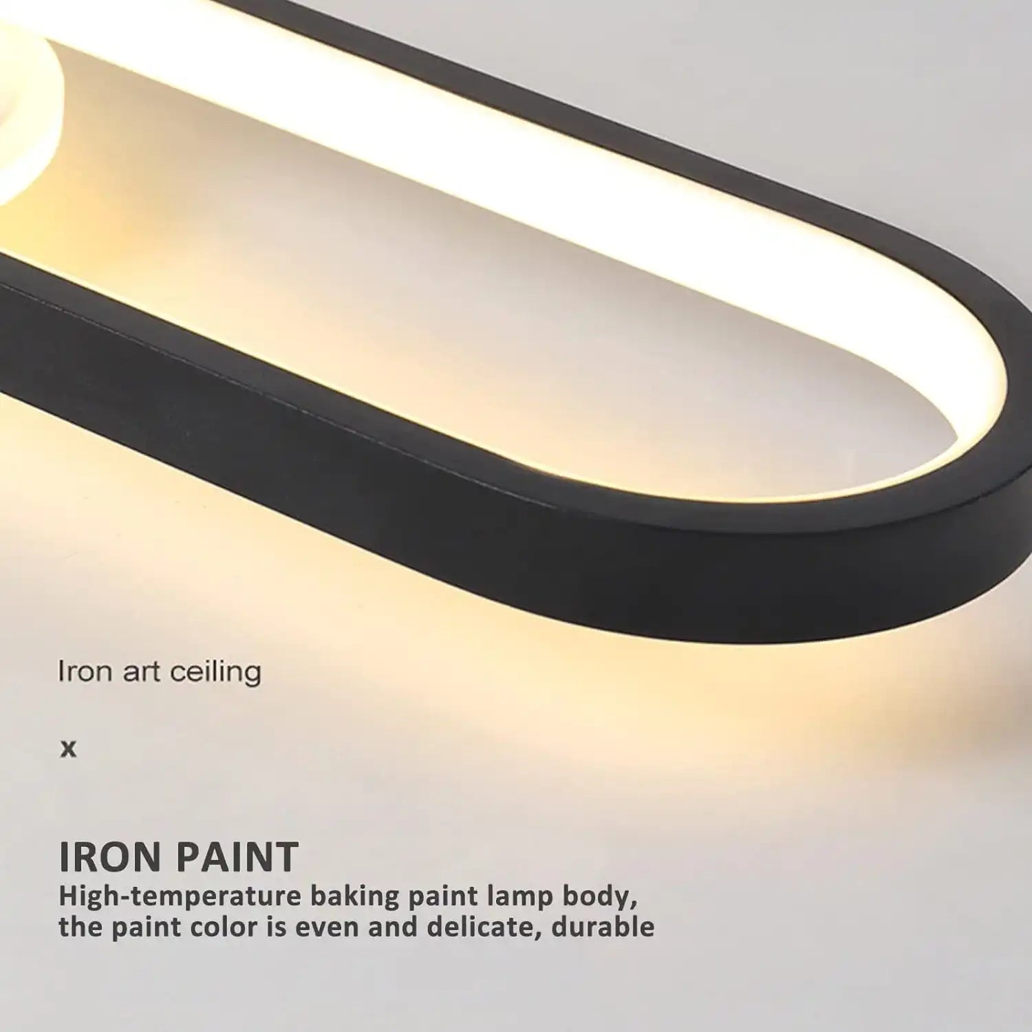 Hdc Modern LED Ceiling Light, Nordic Long Strip Ceiling Light with Nov