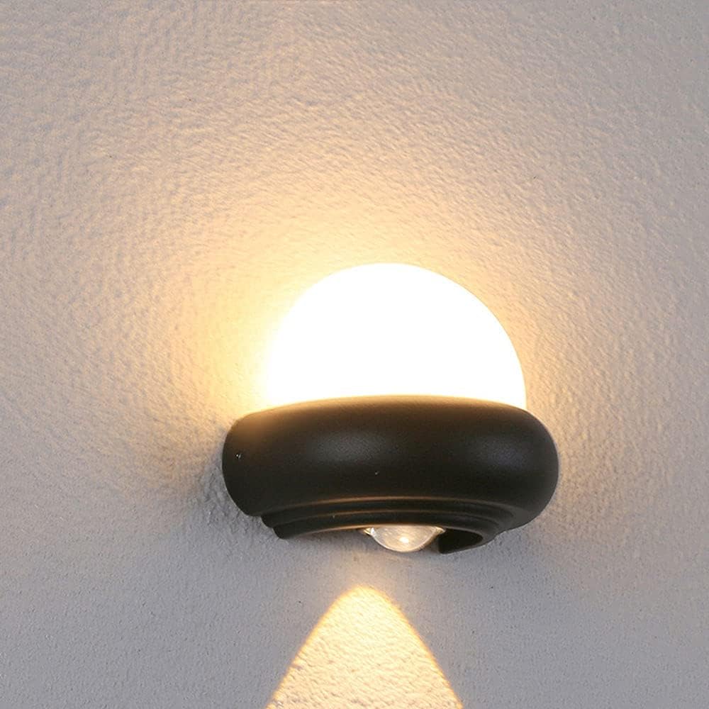 HDC Modern Black Dome Outdoor Light for Outdoor Spaces