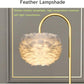 HDC Luxury Feather Shade Floor Lamp with Gold Arch Stand With USB Charging