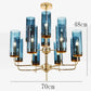Hdc 12 Lights Contemporary Large Modern Glass Dining Room Ceiling Chandelier