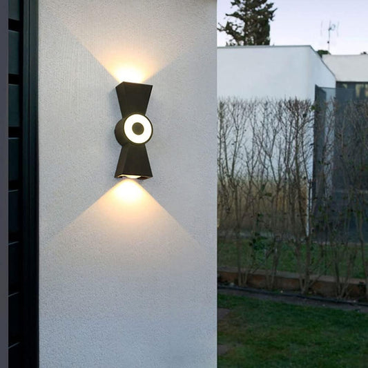 HDC Luxury Black Modern Outdoor Dual Beam LED Wall Light