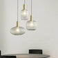 Hdc 3 Light Amber Champagne Glass Pendant Ceiling Hanging Light