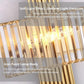 HDC Modern Crystal Golden Wall Lamp Simple Living room Staircase background Wall For Living Room Indoor Light Fixtures
