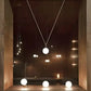 Hdc Stylish Frosted Ball Modern Metal Pendant Light