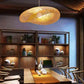 HDC 1-Light Vintage Bamboo Rattan Hanging Light