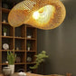 HDC 1-Light Vintage Bamboo Rattan Hanging Light