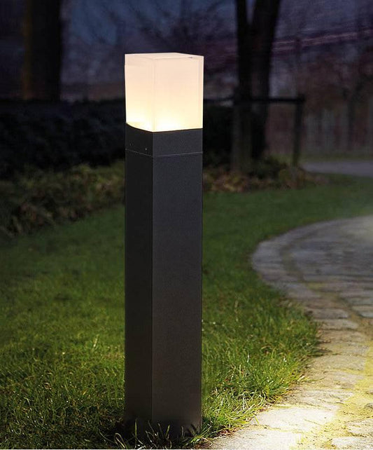 Hdc Led 600mm Sand Black Body Bollard Outdoor Garden Park Driveway Light - Warm White