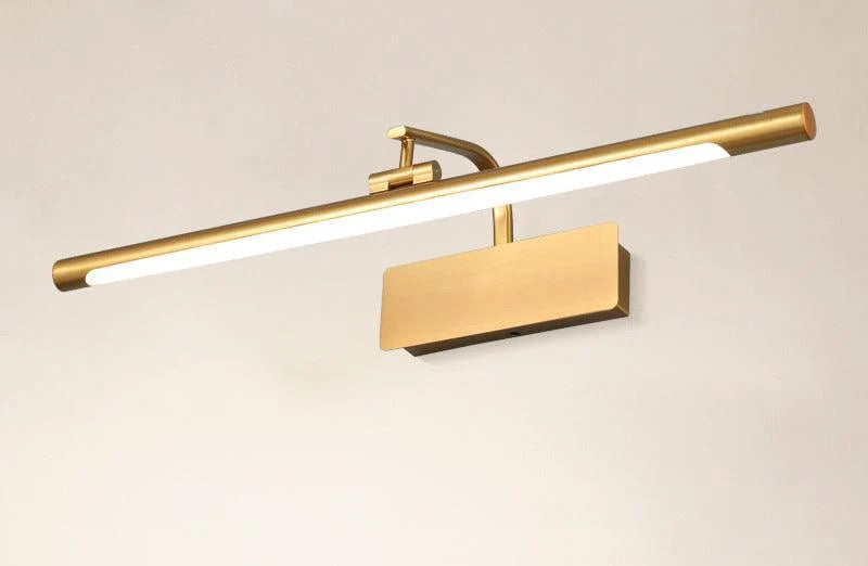 HDC 12W Modern Electroplated Brass Gold Body LED Wall Light Mirror Vanity Picture Lamp - Warm White