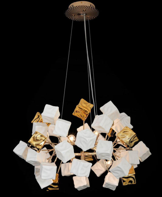 Hdc 700mm/1000mm Lights Contemporary Cube Cluster Round Chandelier - Warm White