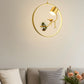HDC Stylish Gold Metal Hanging Light With Plant Pot Design