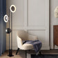 HDC Black Modern 3 Lights Nordic Style LED Standing Light Floor Lamp for Reading, Bedroom & Study