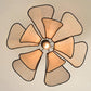 HDC Modern Wooden Petal Pendant Light for Bedroom, Dining & Living Room