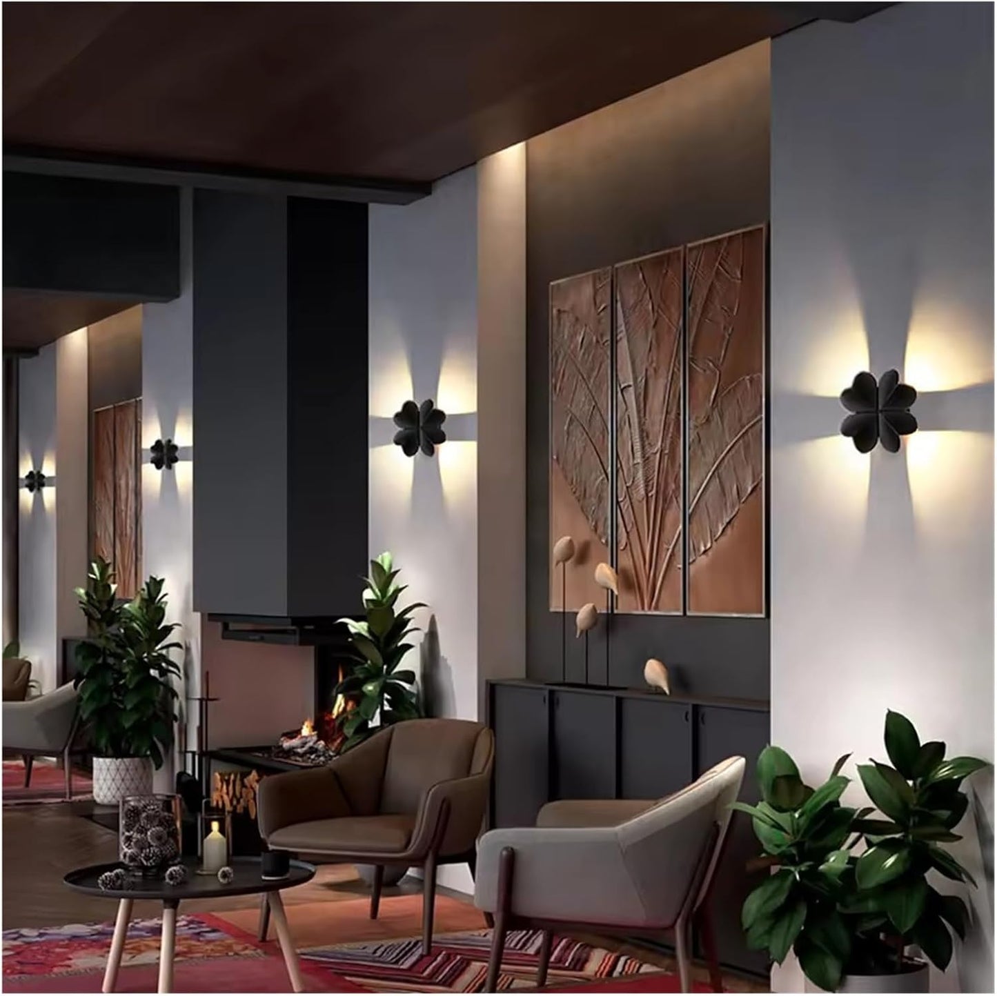 HDC Premium Modern Floral Wall Light for Indoor & Outdoor Décor