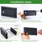 HDC 12w Led Outdoor Exterior Wall Step Up Down Light Fixture Lamp Black Finish Long Warm White