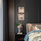 HDC Led Crystal Modern Black Metal Wall Light - Warm White