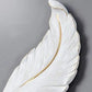 HDC 600mm Nordic Modern Creative Feather Light Led Wall Lamp Bedroom Bedside Resin Lamp