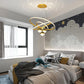 Ojaro Modern LED Infinity Ring Chandelier Light for Living Room & Dining Area