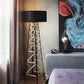 HDC Matte Black Finish Floor Standing Lamp Living Room Light For Home Lighting Standing Lamp - Gold