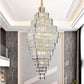 HDC 1800/2100/2600mm Premium Crystal Double Height Chandelier for Staircase & Lobby