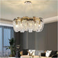 HDC 1000m Luxury Gold Crystal Chandelier Ceiling Light for Living Room, Hall & Bedroom