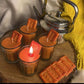 HDC Chai Biscuit Candle for Home Decor and Relaxation Unique Decorative Candle for Diwali Gifting (Pack of 1)