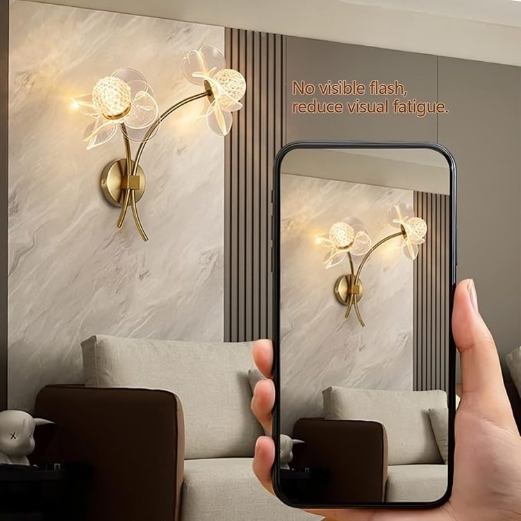 Hdc Acrylic Flower Wall Light LED Wall Lamp For Living Room Bedroom
