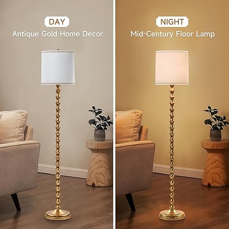 Hdc Golden Stacked Ball Floor Lamp For Living Room Bedroom