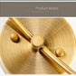 HDC Simple Brushed Gold Wall Sconce with White Fabric Shade Modern Wall Light