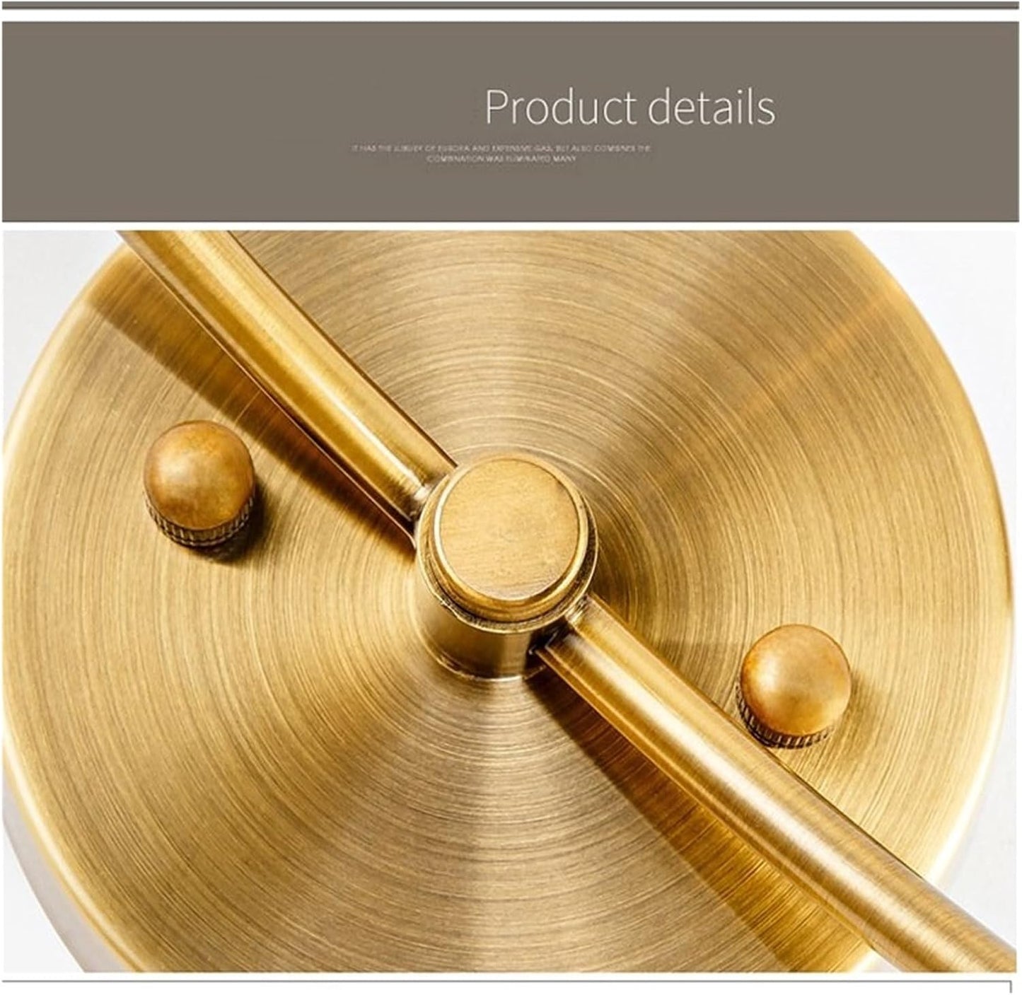 HDC Simple Brushed Gold Wall Sconce with White Fabric Shade Modern Wall Light