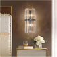 HDC Led Crystal Modern Black Metal Wall Light - Warm White