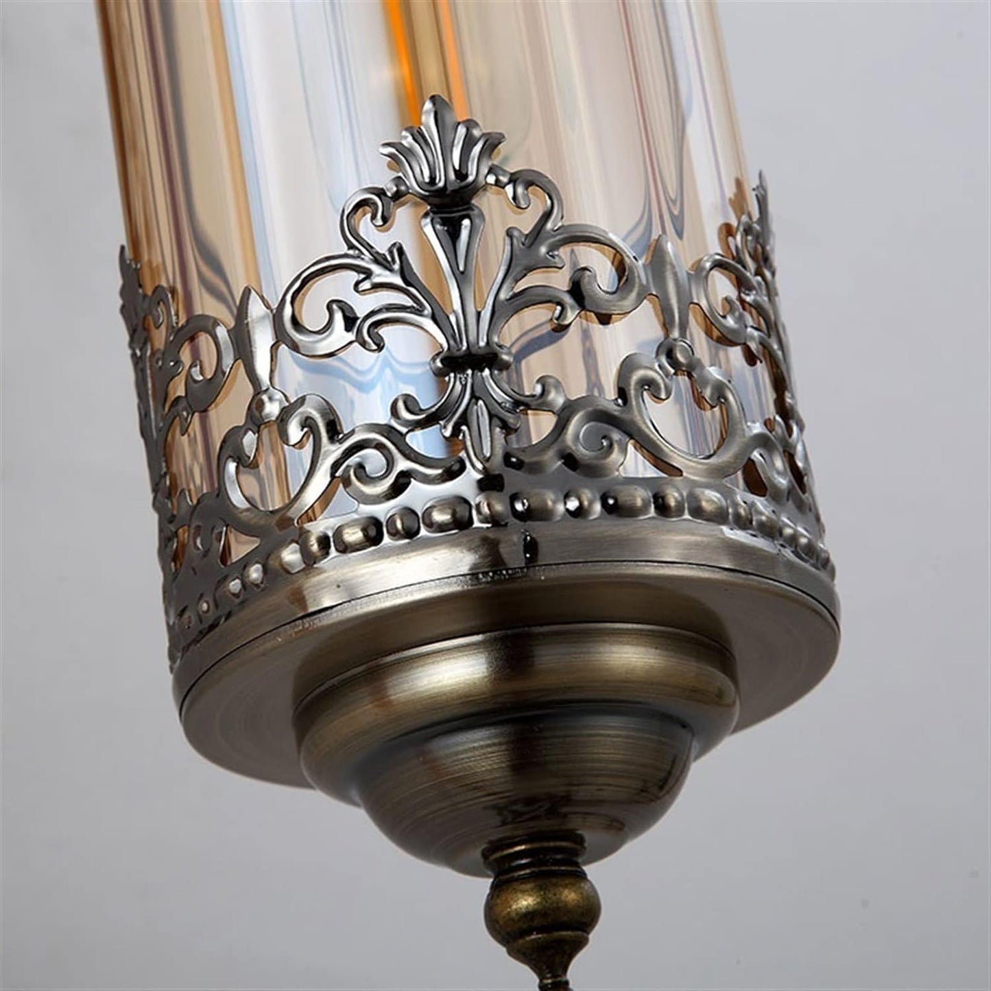 Hdc Decorative Indoor Iron Lighting Corridor Staircase Lighting Glass Lampshade Wall Light