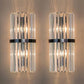 HDC Led Crystal Modern Black Metal Wall Light - Warm White