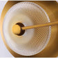 Hdc Modern Creative Double Headed Golden Metal White Green Glass Body Wall Light